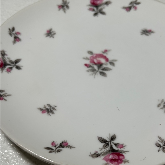 Vintage Meito Japan Rose Chintz 2 Soup Bowls/2 Salad Plates Made Japan - Picture 2 of 5